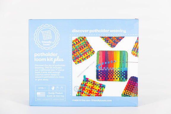 Friendly Loom Traditional Potholder Loom Kit - PLUS – Homestead Fiber ...